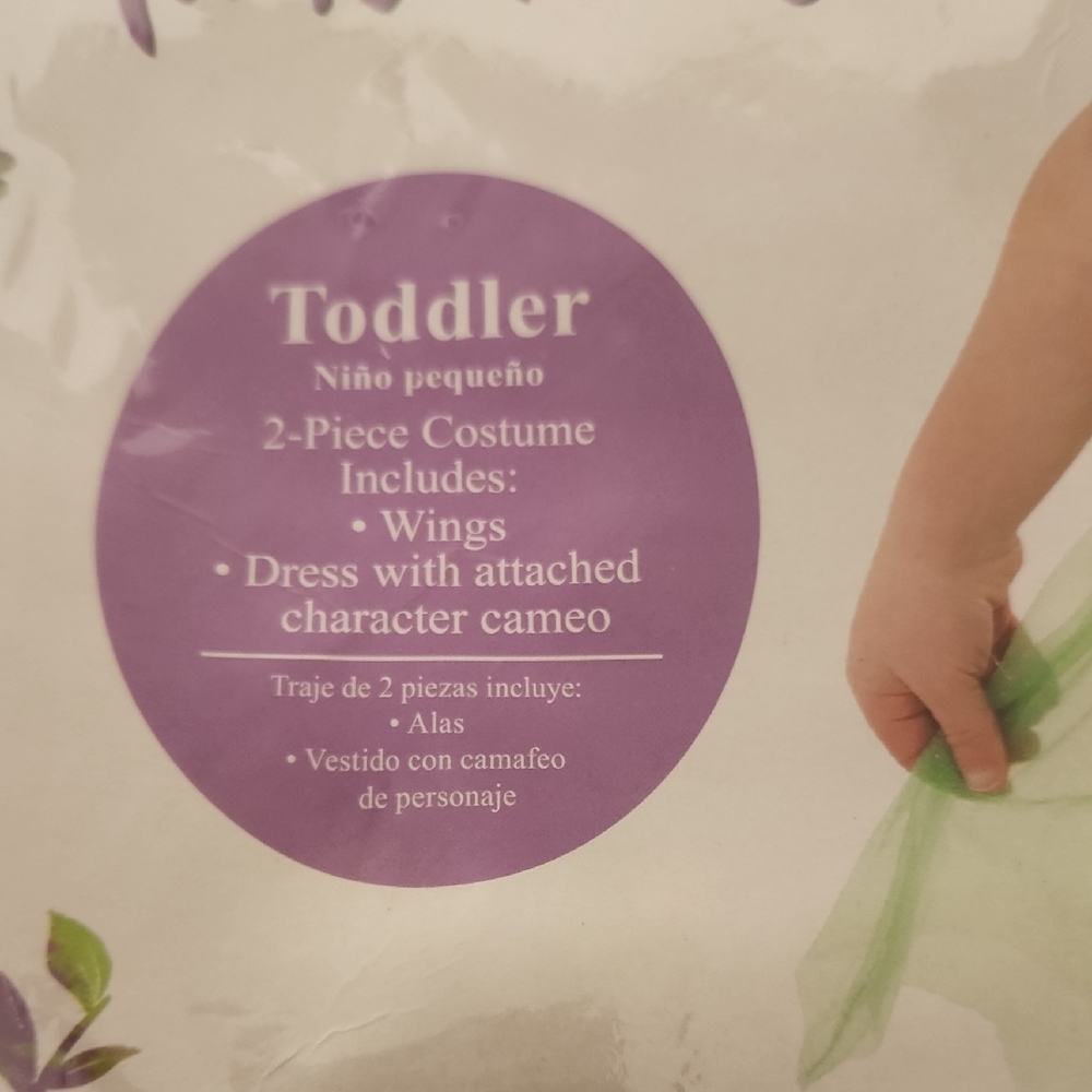 Disney Tinker Bell Toddler Costume - Green and Pink - Picture 2 of 3